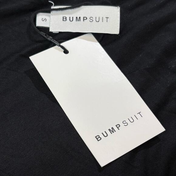 Bumpsuit NWT Maternity One Shoulder Long Sleeve Cut Out Maxi Dress - Picture 4 of 5